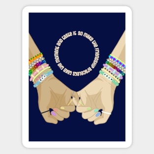 FRIENDSHIP BRACELETS LYRICS Sticker